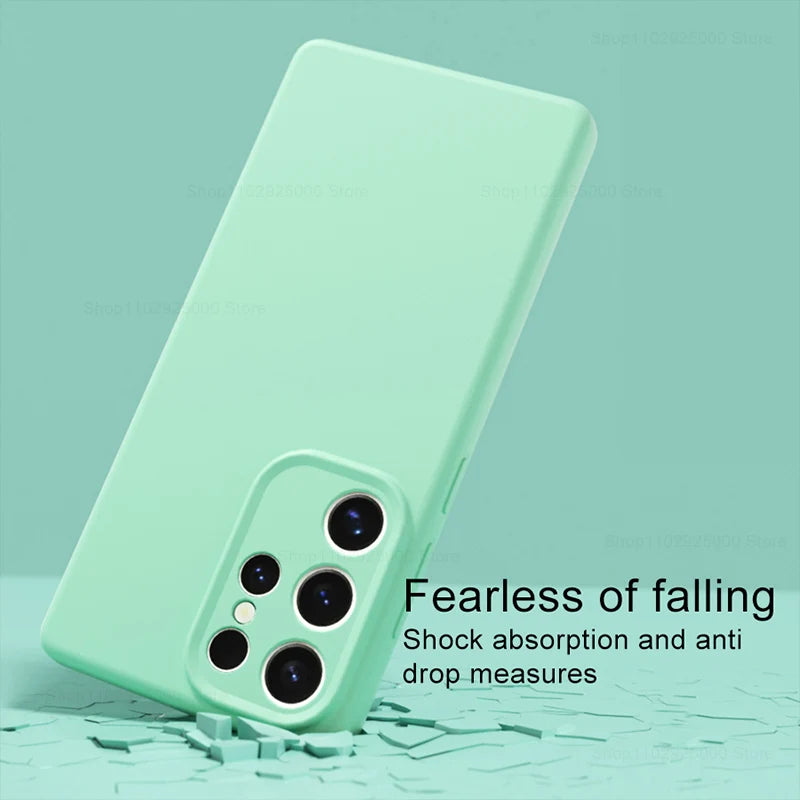 Samsung Puhelimen Suojakuoret Nestemäisellä Silikonilla Iskunkestävä Design 3