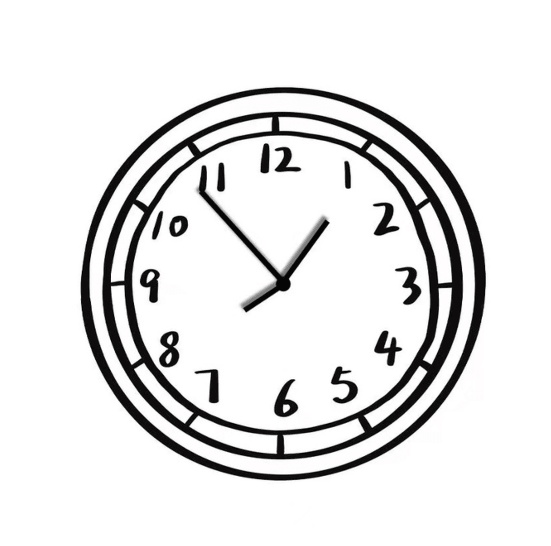 Sarjakuva Seinäkello Luovaan Sisustukseen 4