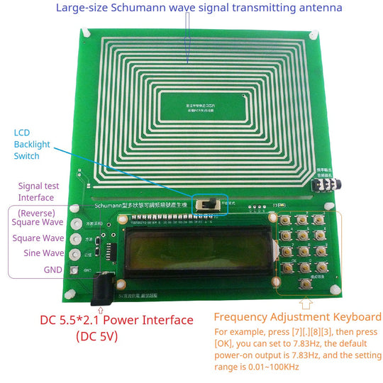 Schumann Frequency Generator Adjustable 8