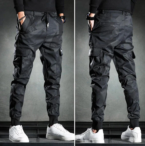 Miesten Slim Fit Housut Moderni Polyesteri Puuvilla-5