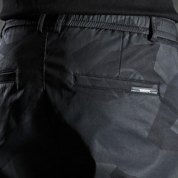 Miesten Slim Fit Housut Moderni Polyesteri Puuvilla-4
