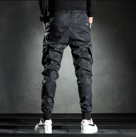 Miesten Slim Fit Housut Moderni Polyesteri Puuvilla-3