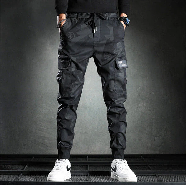 Miesten Slim Fit Housut Moderni Polyesteri Puuvilla-2