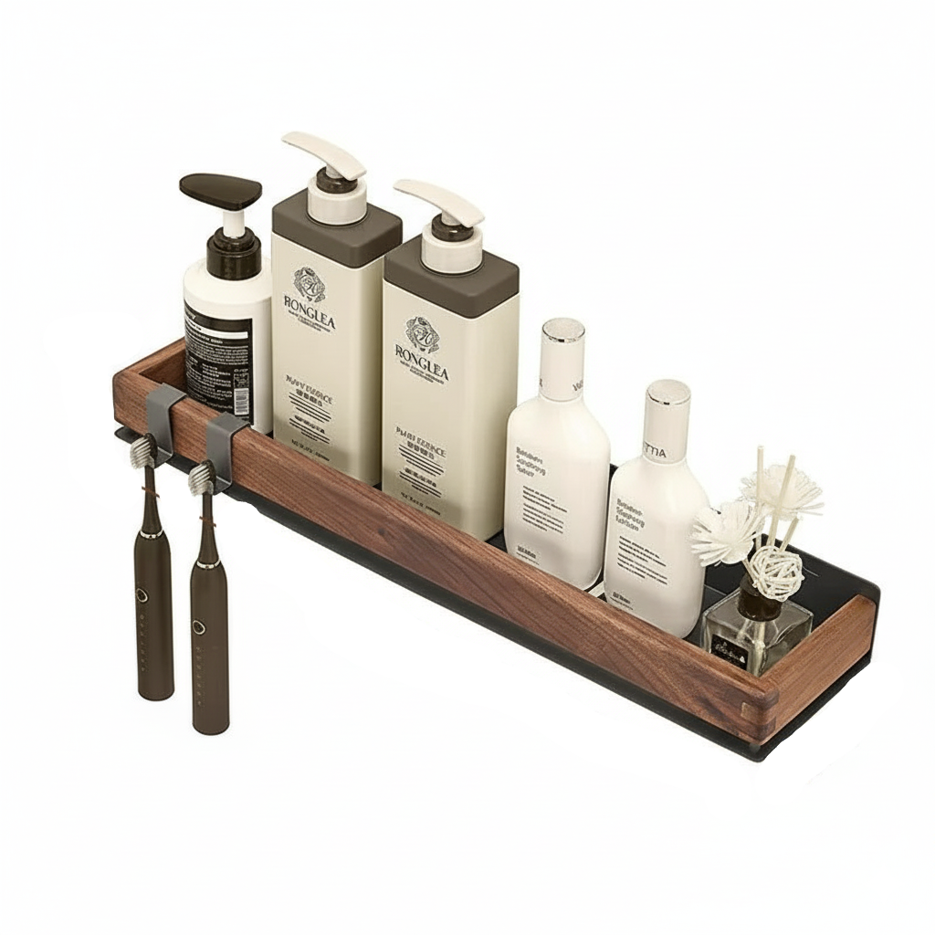 Seinähylly Maalaistyylillä Metallikehyksellä 1