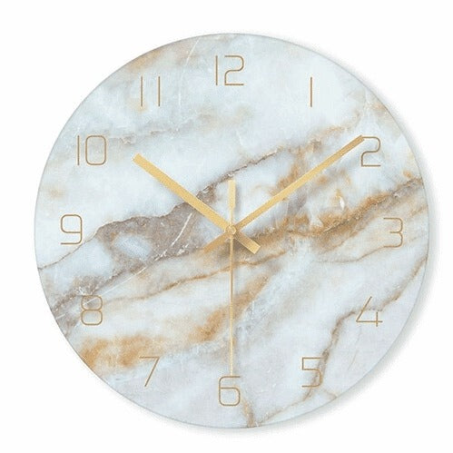 Seinäkello Marmorikehyksellä Moderni Design 1