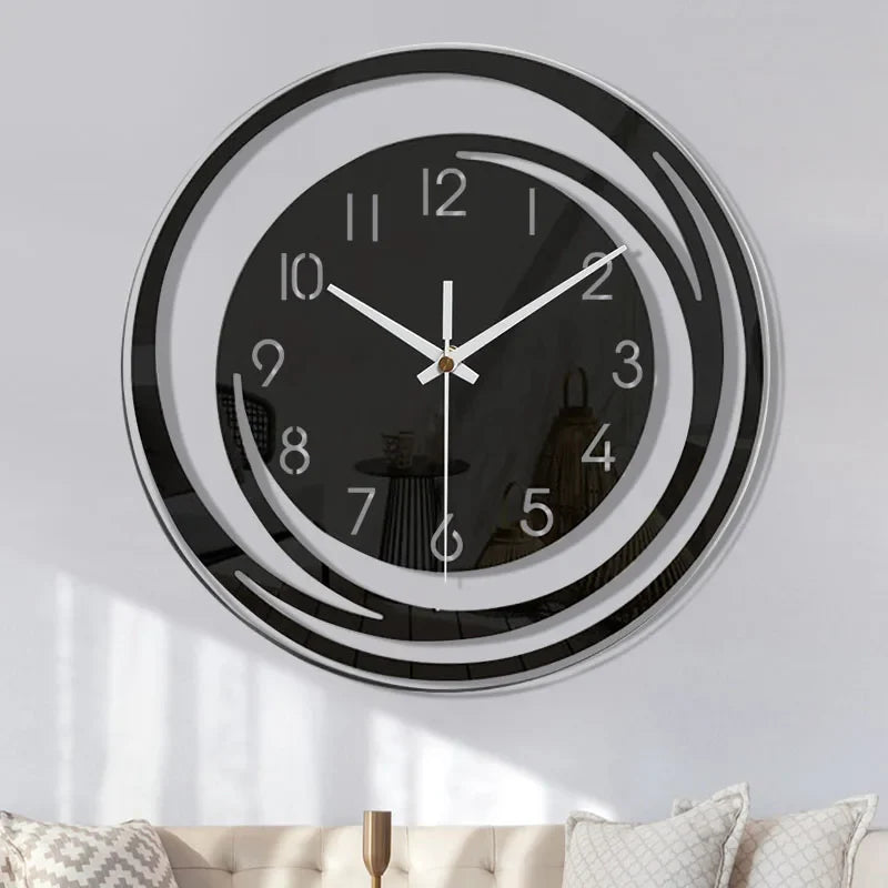 Seinäkello Moderni Minimalistinen Musta Akryyli 0
