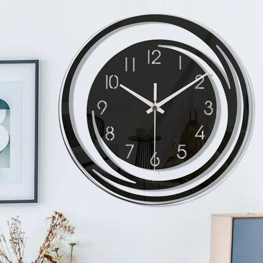 Seinäkello Moderni Minimalistinen Musta Akryyli 4