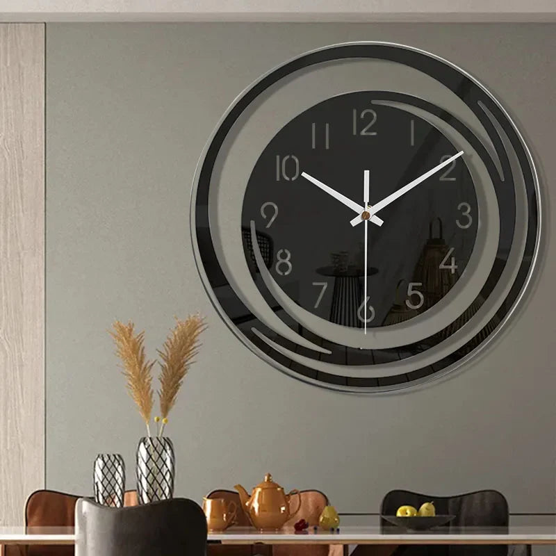 Seinäkello Moderni Minimalistinen Musta Akryyli 5