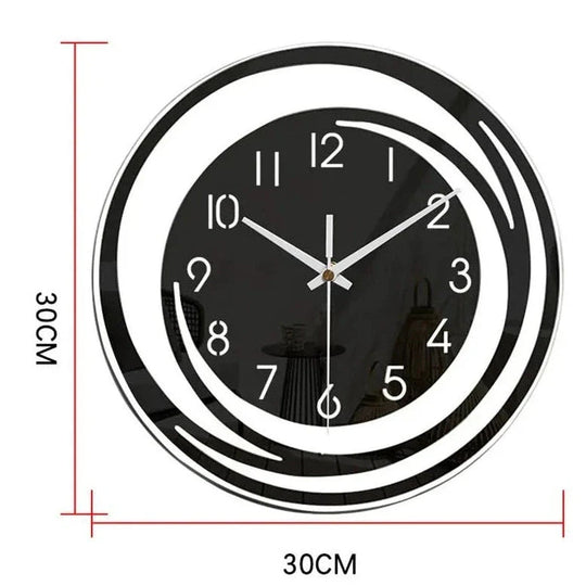 Seinäkello Moderni Minimalistinen Musta Akryyli 7