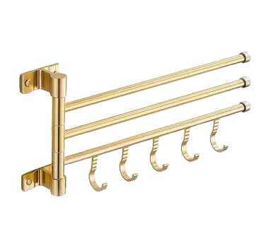 Seinälle Kiinnitettävä Kääntyvä Pyyheteline 0