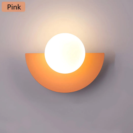 Seinävalaisin Puoliympyrän Muotoisella Designilla Moderni Sisätiloihin 7