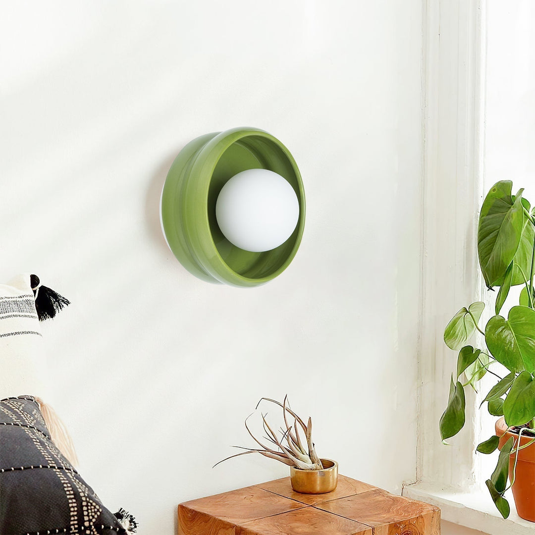 Seinävalaisin Pyöreä Moderni Muotoilu 8
