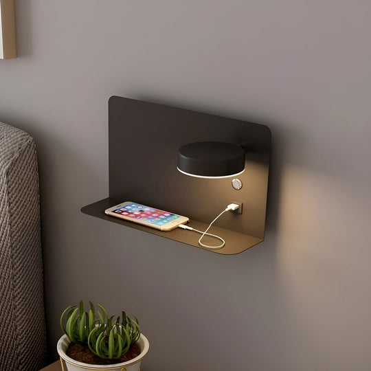 Seinävalaisin USB-laturilla ja Kytkimellä Moderni Kompakti Valaisin Sisälle 1