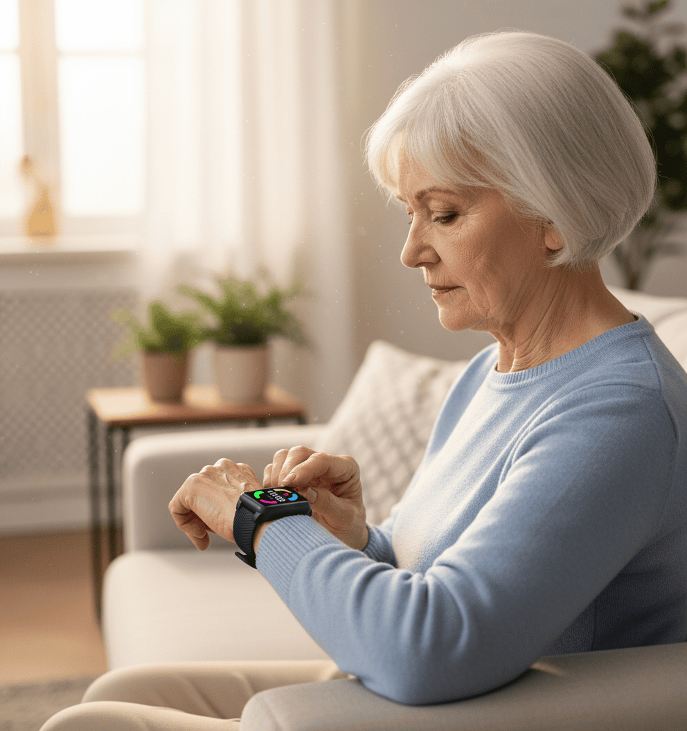 Seniorien GPS-älykello SOS-painikkeella ja putoamistunnistimella 1