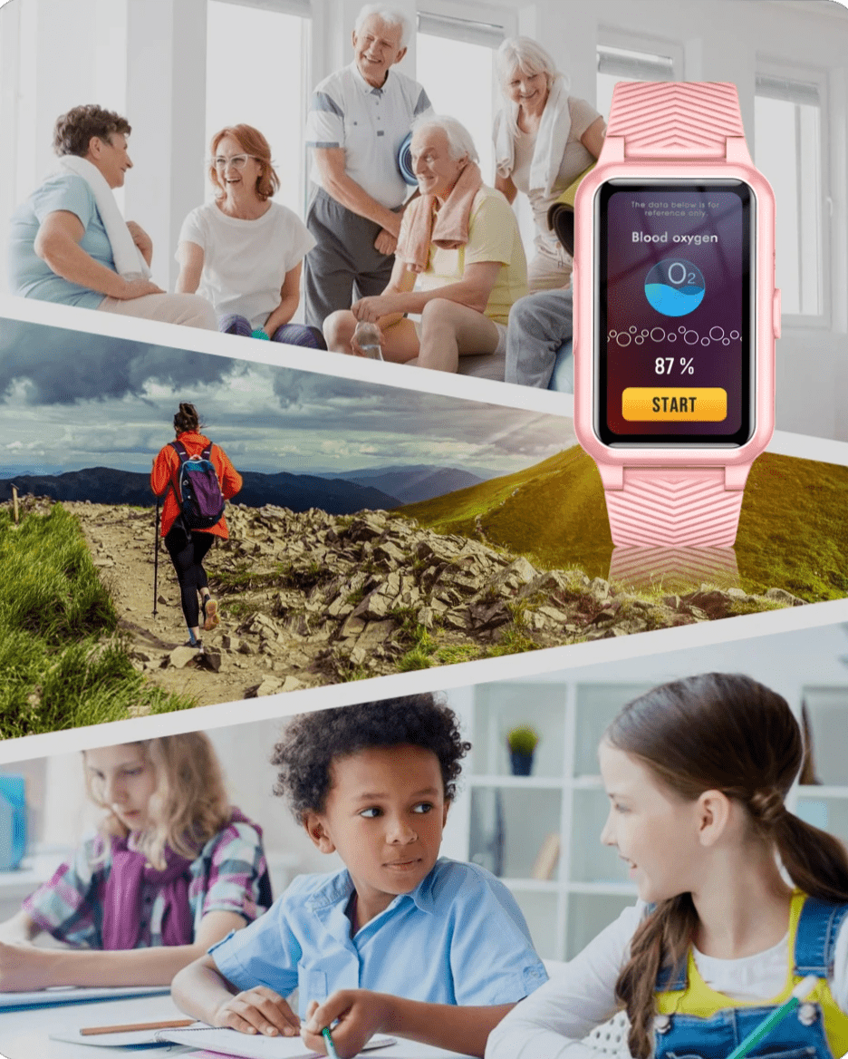 Seniorien GPS-älykello SOS-painikkeella ja putoamistunnistimella 4