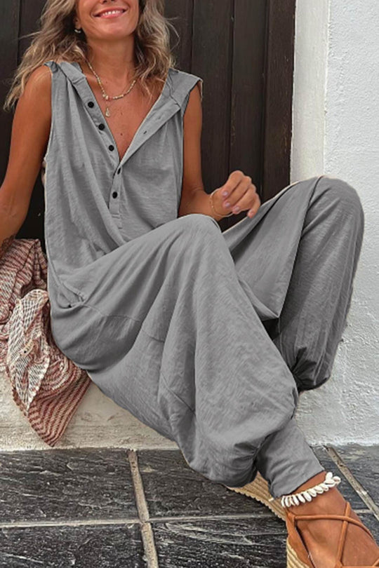 Naisille Huppujumpsuit Rento Puuvilla Mukavalla Istuvuudella-6