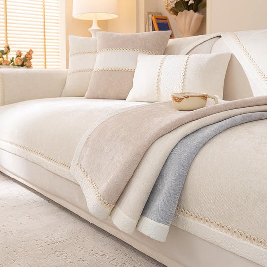 Sohvan Päällinen Liukumattomalla Pohjalla Tyylikäs Muotoilu 0