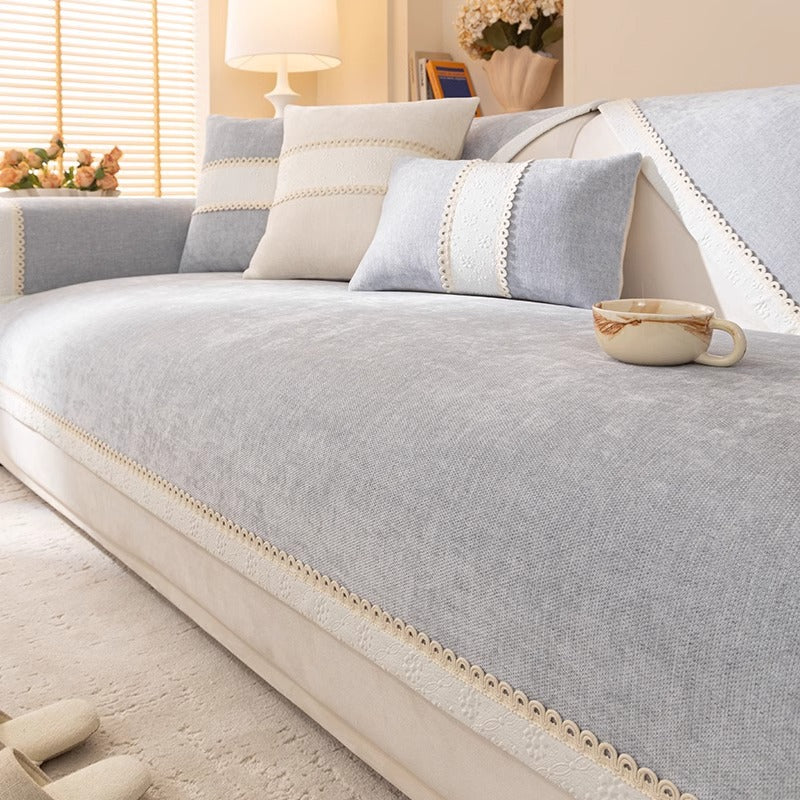 Sohvan Päällinen Liukumattomalla Pohjalla Tyylikäs Muotoilu 2