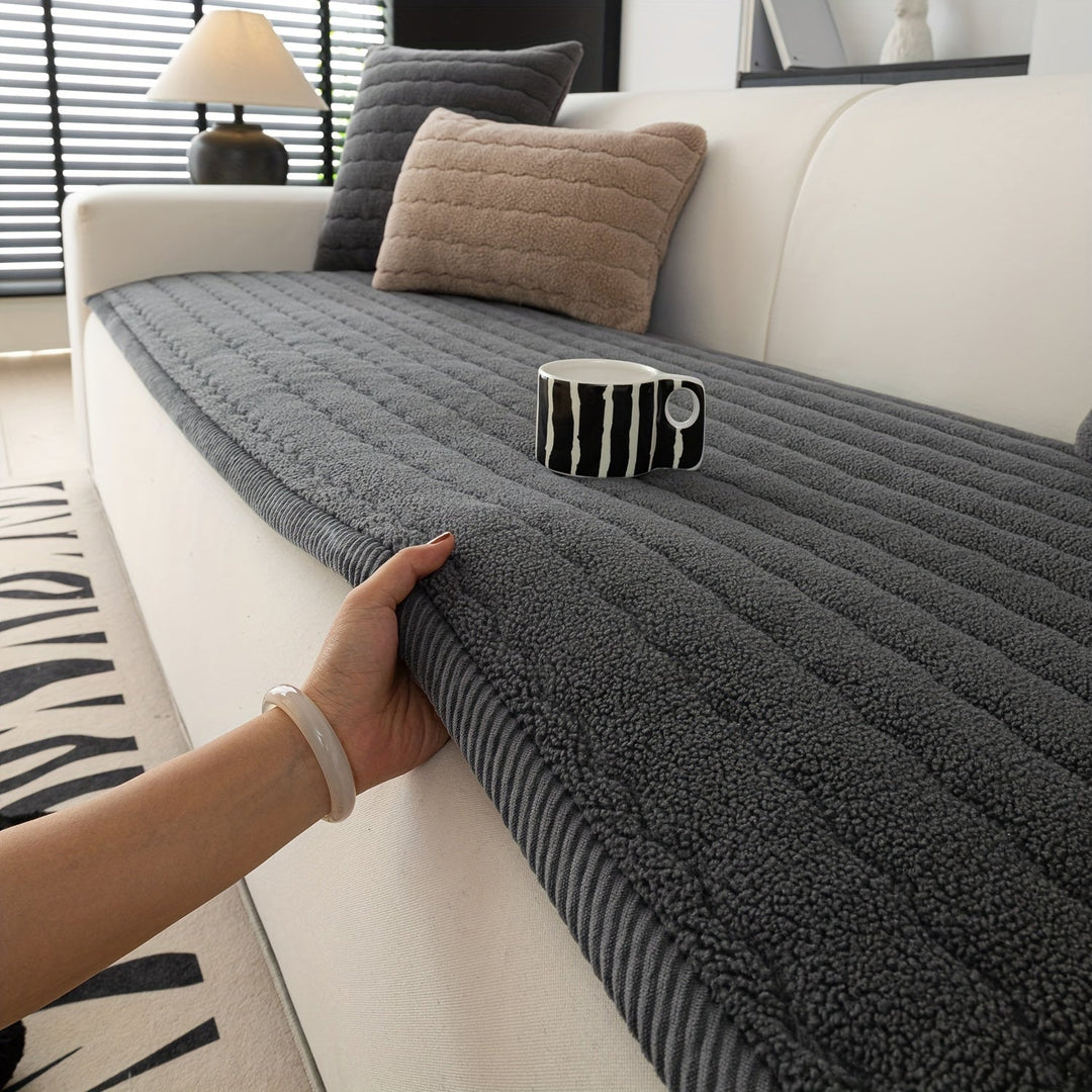 Sohvapäällinen Liukumaton Pehmopäällinen Tyylikäs Suoja 1