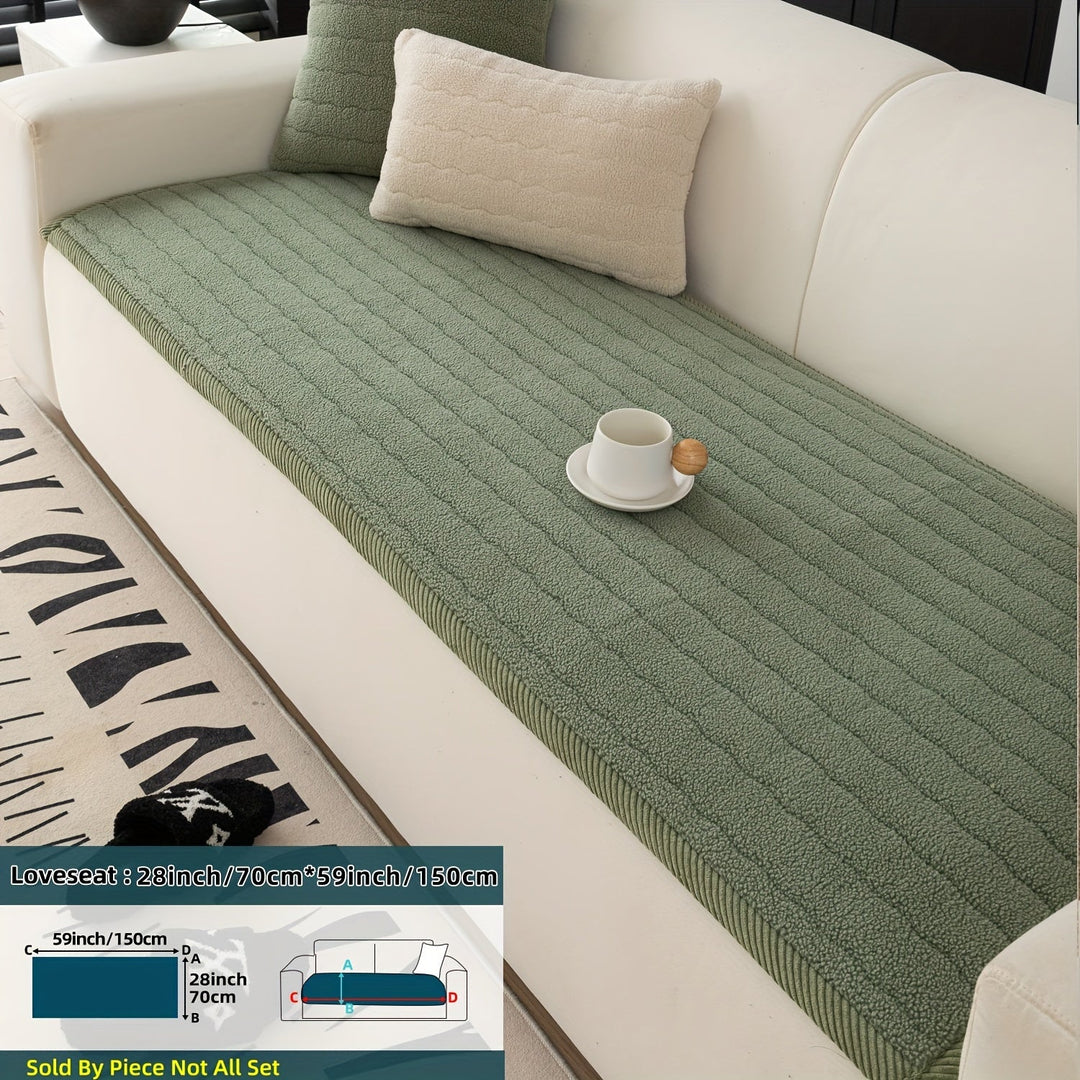 Sohvapäällinen Liukumaton Pehmopäällinen Tyylikäs Suoja 12