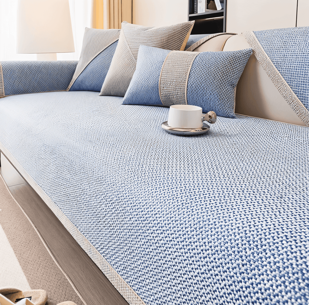 Sohvapäällinen Liukumattomalla Suunnittelulla Moderni Suoja 3