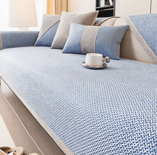 Sohvapäällinen Liukumattomalla Suunnittelulla Moderni Suoja 3