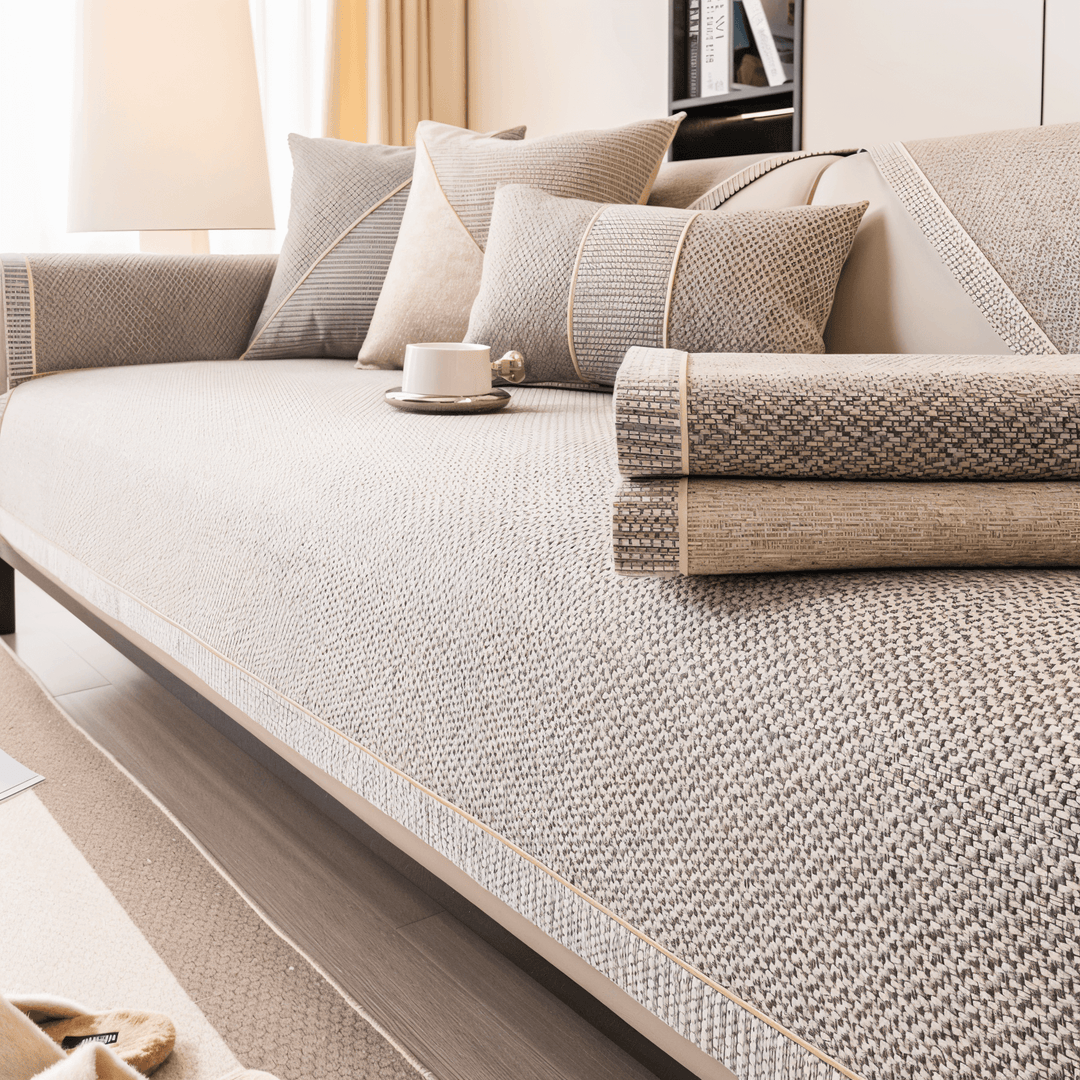 Sohvapäällinen Liukumattomalla Suunnittelulla Moderni Suoja 8