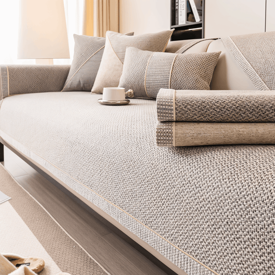Sohvapäällinen Liukumattomalla Suunnittelulla Moderni Suoja 8