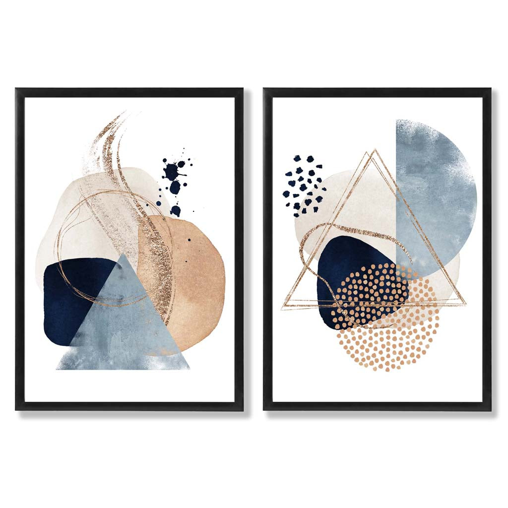 Taideprinttien Kehyssarja Sininen Beige 0