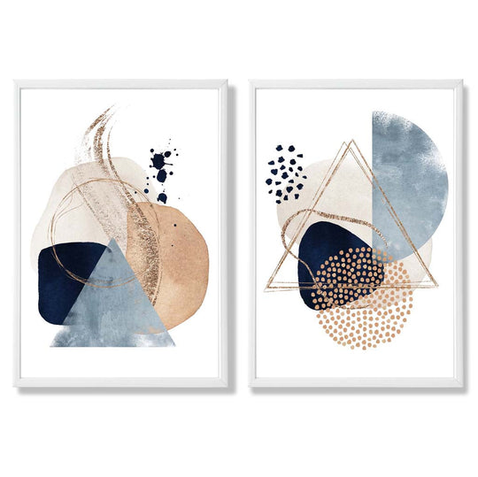 Taideprinttien Kehyssarja Sininen Beige 3