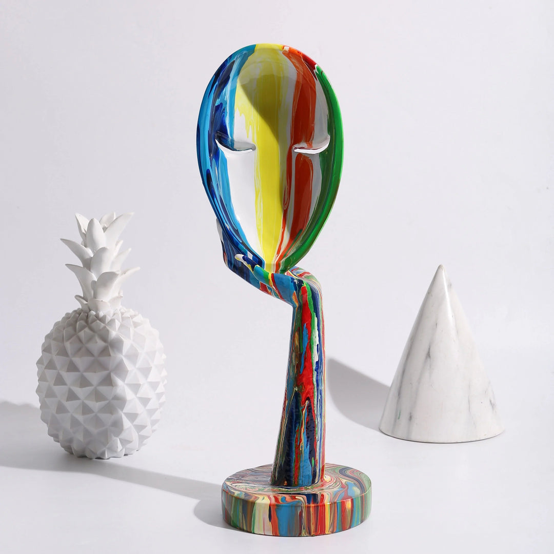 Taiteellinen Värikäs Naamio Modernille Naiselle 5