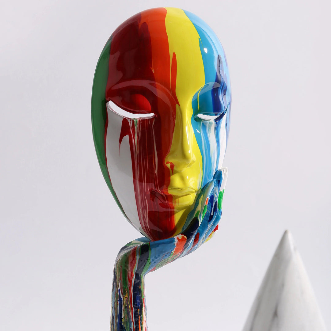 Taiteellinen Värikäs Naamio Modernille Naiselle 7