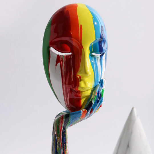 Taiteellinen Värikäs Naamio Modernille Naiselle 7