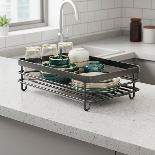 Taitettava Astiahylly Moderniin Keittiöön Minimalistinen Design 0