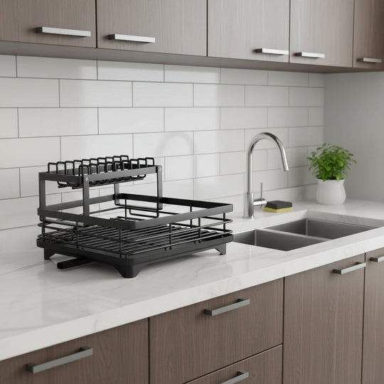 Taitettava Astiahylly Moderniin Keittiöön Minimalistinen Design 1