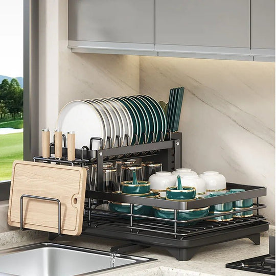 Taitettava Astiahylly Moderniin Keittiöön Minimalistinen Design 7
