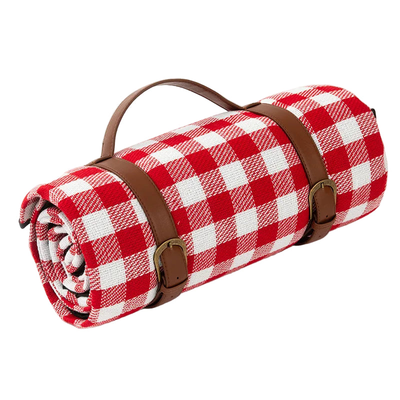 Taitettava Piknikpeite Ruudullisella Suunnittelulla 0