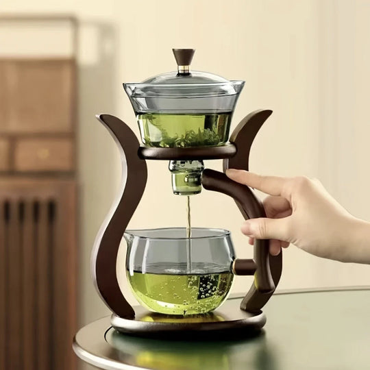 Teekannu Innovatiivisella Infuserilla ja Magneettisella Pudottajalla 0