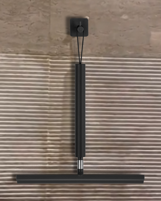 Telescopic Shower Cleaner Adjustable Handle Aluminum Plastic Silicone 6