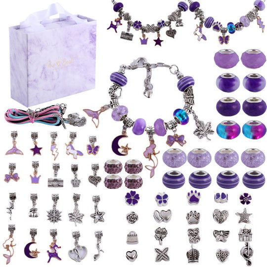 Tyttöjen DIY Charm Rannekoru Setti 10