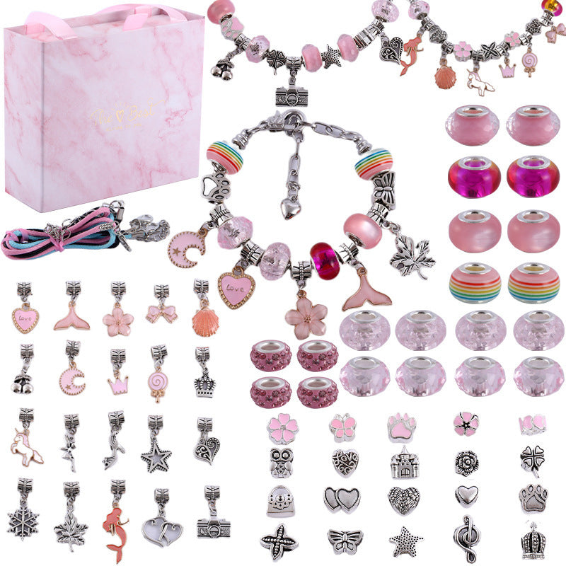 Tyttöjen DIY Charm Rannekoru Setti 6