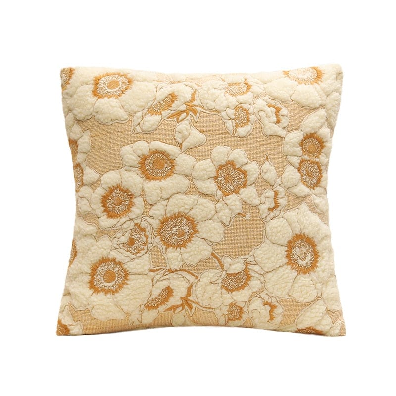 Tyynynpäällinen Kukka- ja Brodeerauskuvio 0