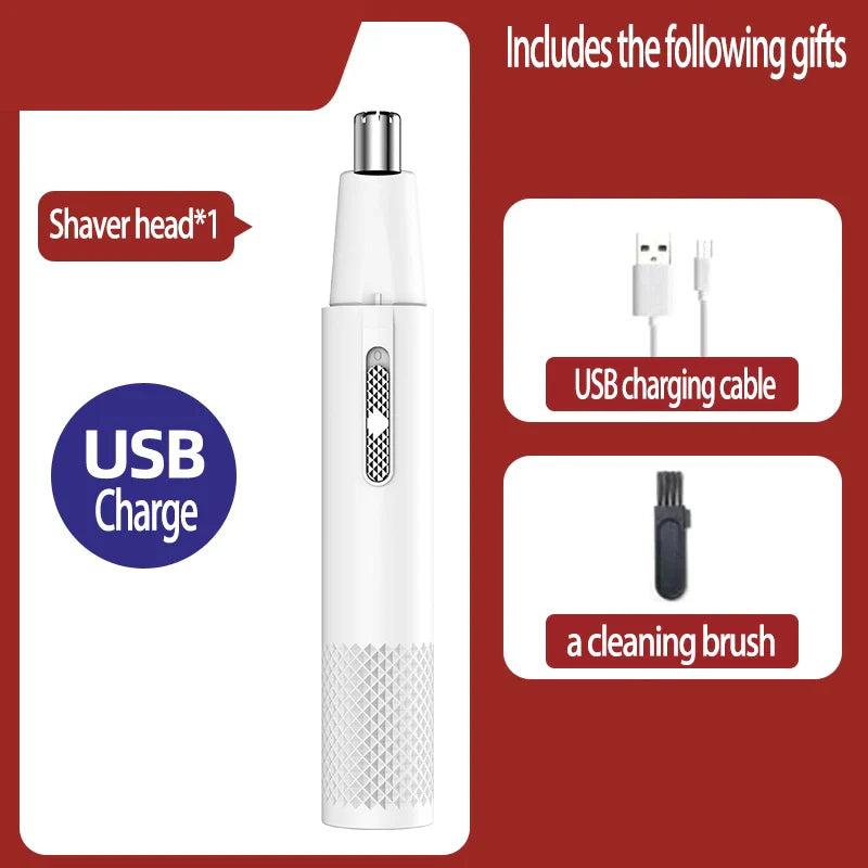 USB-ladattava Nenäkarvojen Trimmeri 8