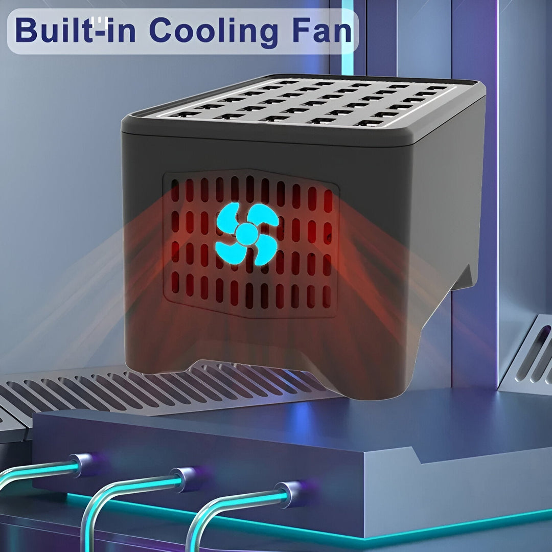 USB-latausasema 30-porttinen 150W Tehokas 3