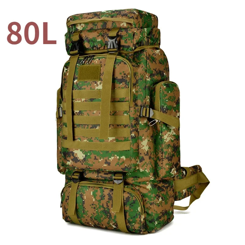 Ulkoilureppu 80L/100L Kiipeilyyn ja Retkeilyyn 11