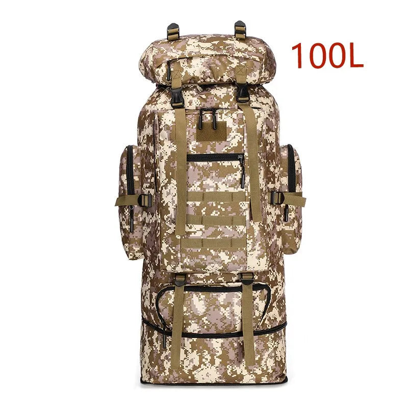 Ulkoilureppu 80L/100L Kiipeilyyn ja Retkeilyyn 18
