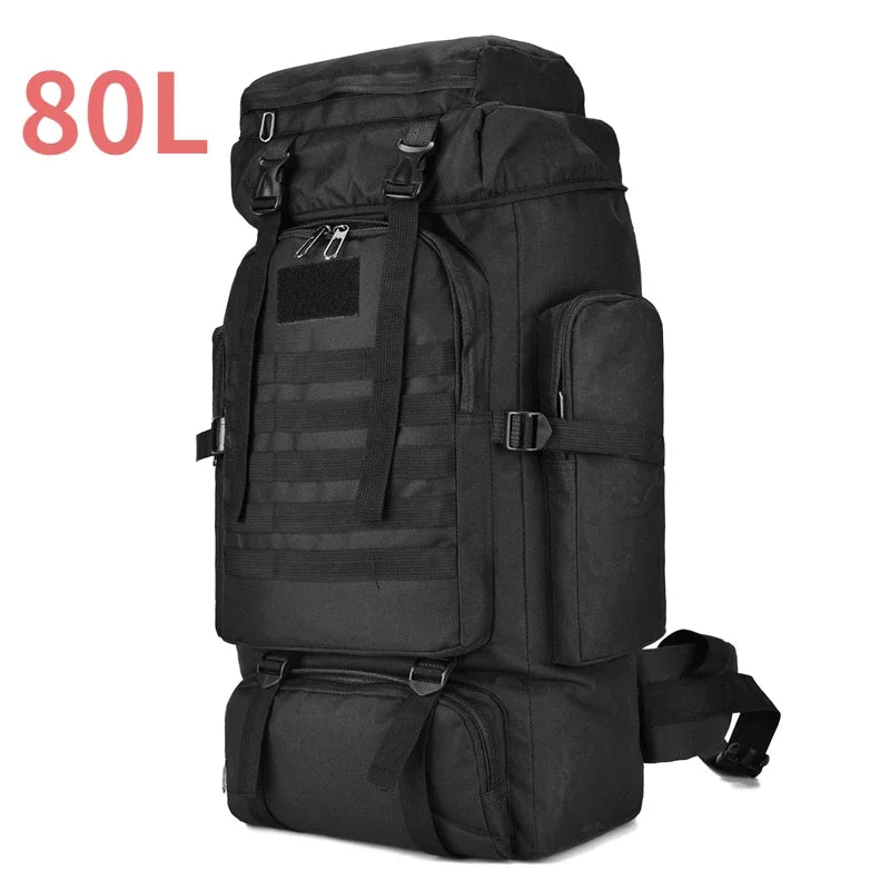Ulkoilureppu 80L/100L Kiipeilyyn ja Retkeilyyn 6