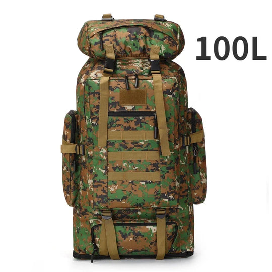 Ulkoilureppu 80L/100L Kiipeilyyn ja Retkeilyyn 9