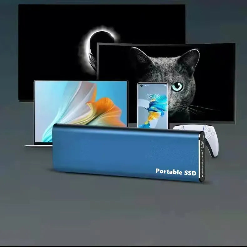 Ulkoinen Kiintolevy 4TB USB-C Kannettava Metallinen Muotoilu 2