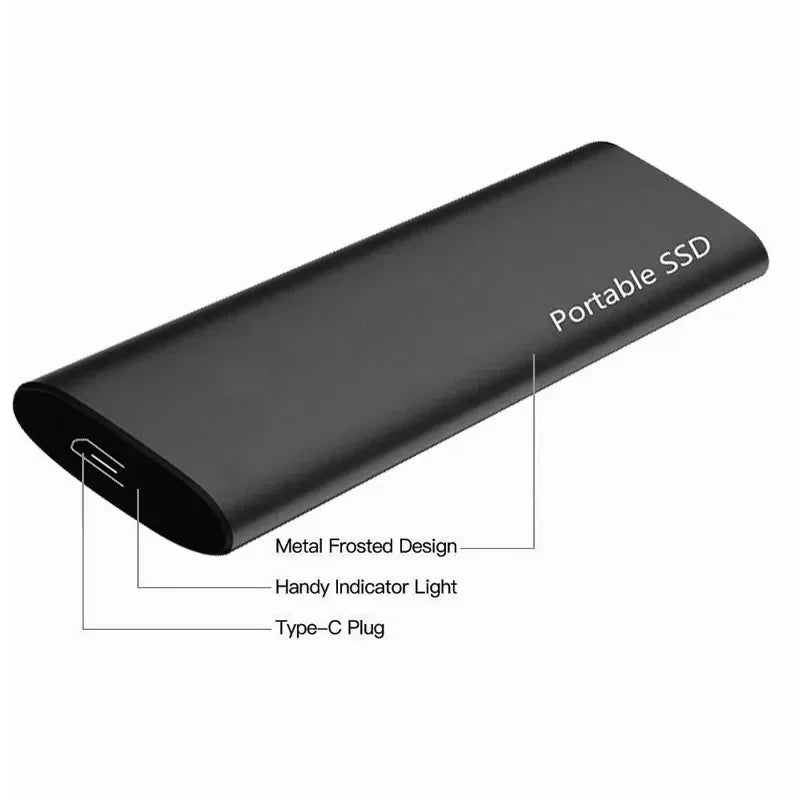 Ulkoinen Kiintolevy 4TB USB-C Kannettava Metallinen Muotoilu 6